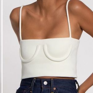 Orseund Iris Tube Tank in Cream/Off-White